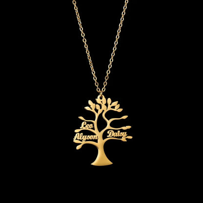 Personalized Family Tree Name Necklace | Custom Names | Gift for Mom