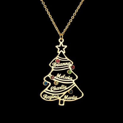 Personalized Family Tree Name Necklace | Custom Names | Gift for Mom