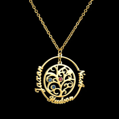 Personalized Family Tree Name Necklace | Custom Names | Gift for Mom