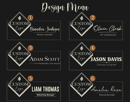 Personalized Light Up Name Sign — Custom Acrylic Desk Plaque with LED Base