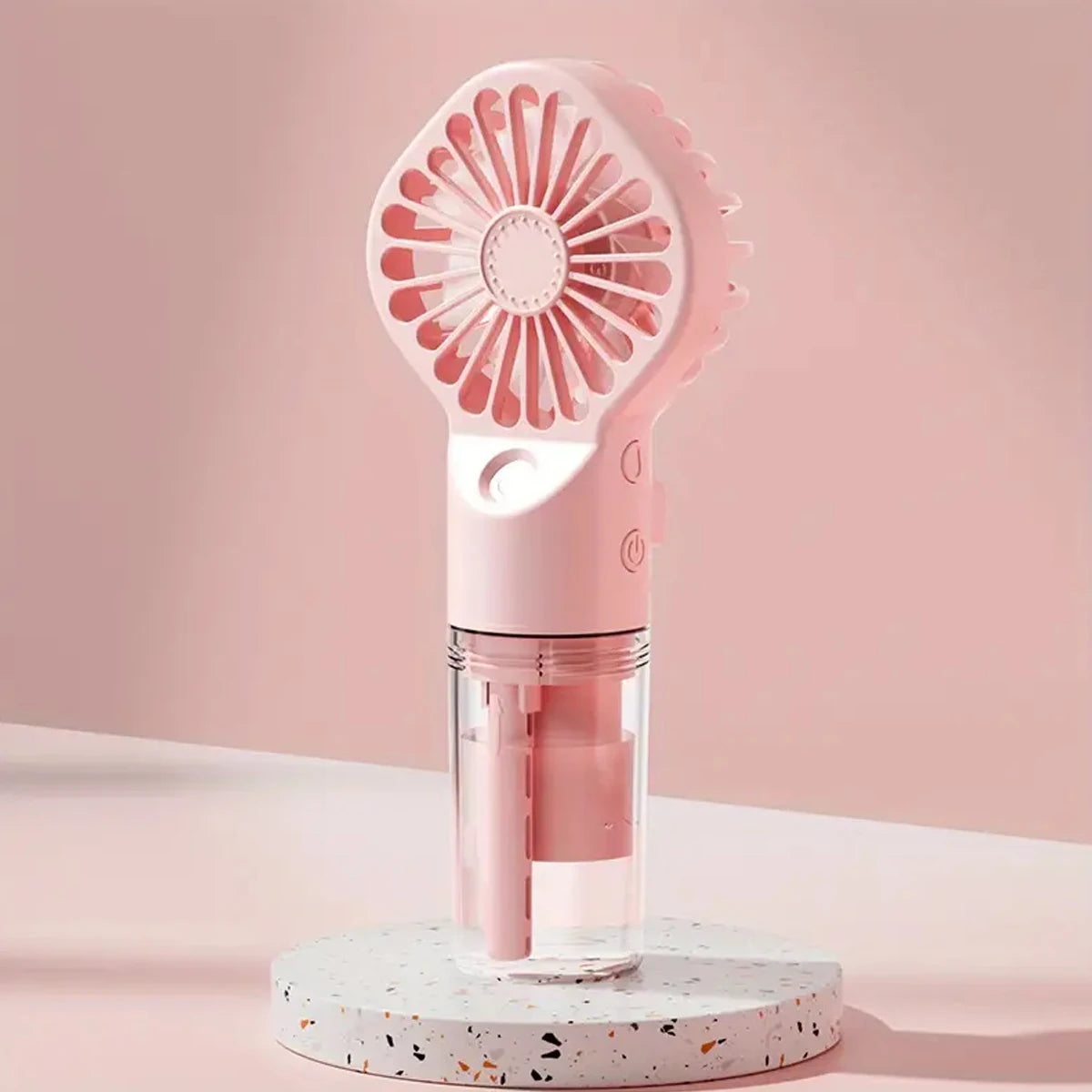 Handheld Misting Fan with Spray - Rechargeable Portable Mini Cooling Fan for Home, Office & Travel