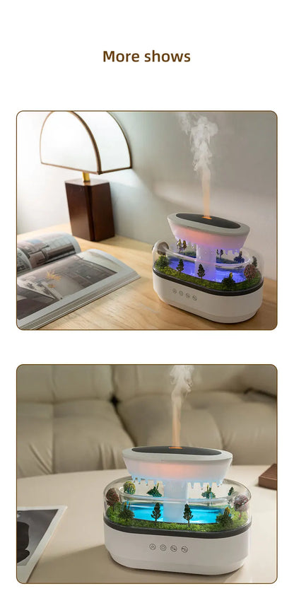 Rain Cloud Aroma Diffuser with 7 Color Night Light