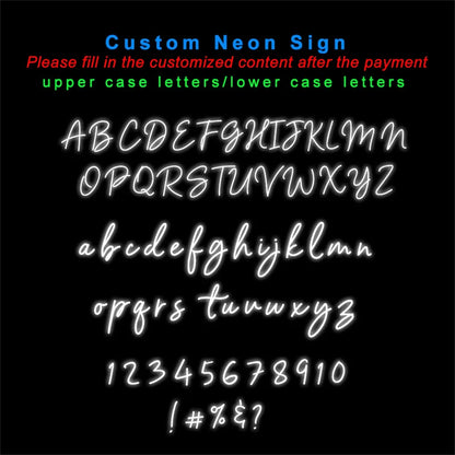 Custom LED Neon Name Sign - Personalized Light for Bedroom, Kids Room & Wall Decor