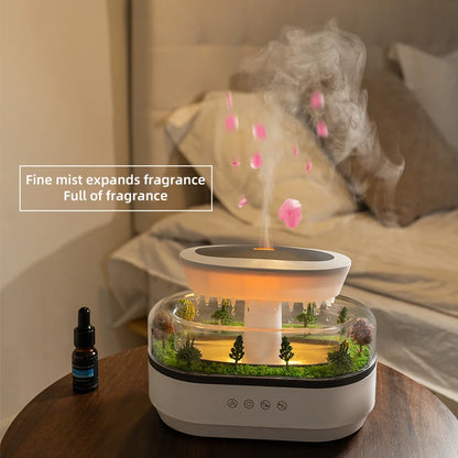Rain Cloud Aroma Diffuser with 7 Color Night Light
