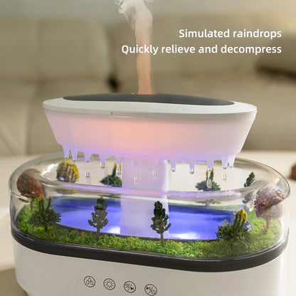 Rain Cloud Aroma Diffuser with 7 Color Night Light