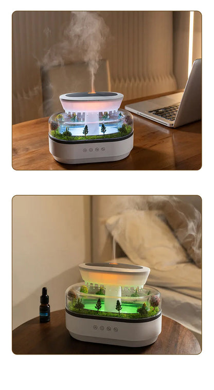 Rain Cloud Aroma Diffuser with 7 Color Night Light