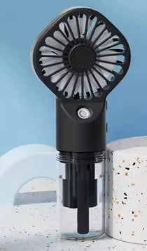 Handheld Misting Fan with Spray - Rechargeable Portable Mini Cooling Fan for Home, Office & Travel