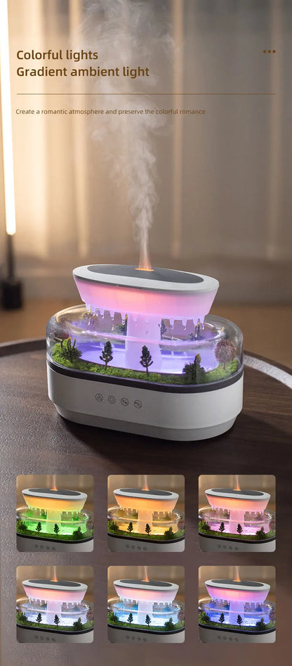 Rain Cloud Aroma Diffuser with 7 Color Night Light